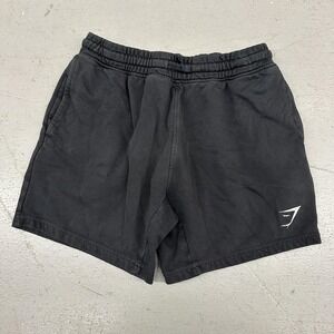 Gymshark Shorts Mens Small Black 7 Inseam Sweat Athletic Training Gym Casual